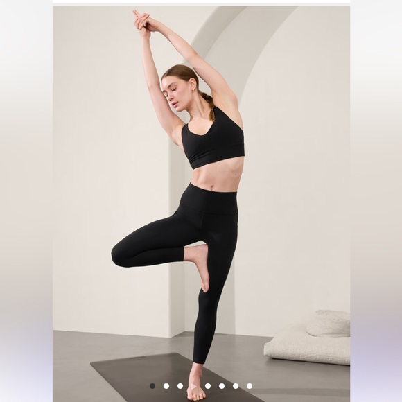 Athleta SALUTATION STASH HIGH RISE 7/8 LEGGING // Black - Picture 1 of 16
